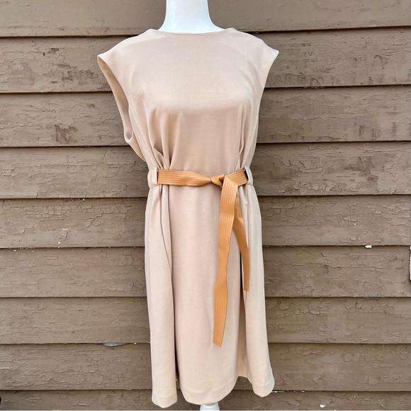 NWT! Calvin Klein belted sheath dress! - Picture 2 of 7